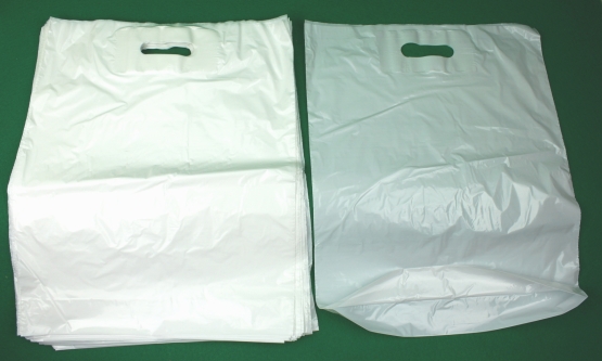 FP Grifflochbeutel DKT 38x45+5 JUMBO  weiß 800 Stück extra zäh